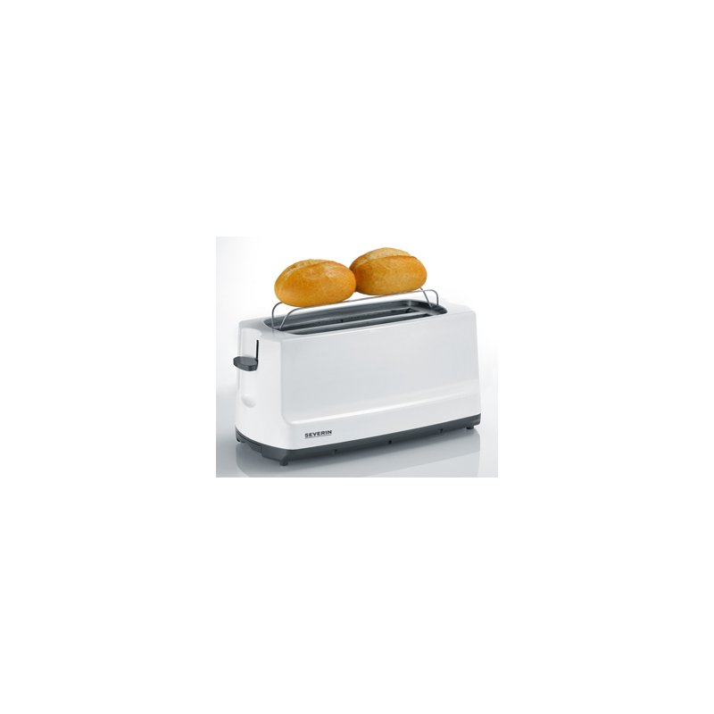 SEVERIN Grille-pain 4 fentes AT 2234, blanc/noir, 1400 watts